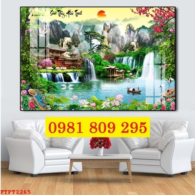 Tranh gạch sơn thủy hữu tình 3d