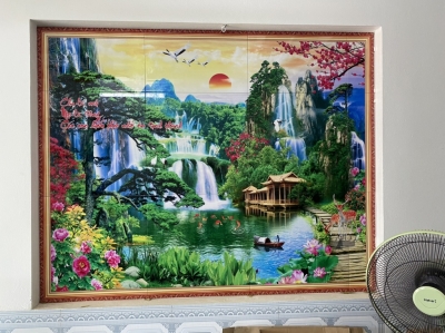 Tranh phong cảnh - gạch tranh 3D