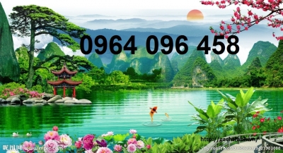 Gạch tranh 3d ốp tường rào - VCB55