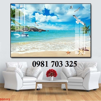 Tranh gạch phong cảnh biển 3D