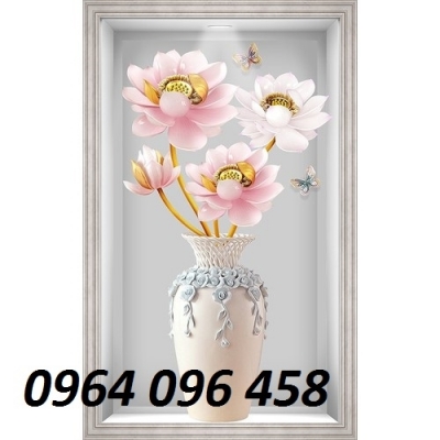 Tranh gạch 3d dán tường phòng khách - 609CP