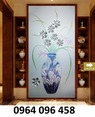 Tranh gạch 3d bình hoa - gạch tranh 3d bình hoa - GDC89