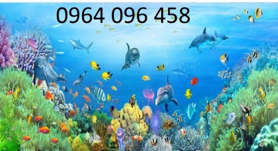 Tranh gạch 3d cá heo đại dương - 7999CB