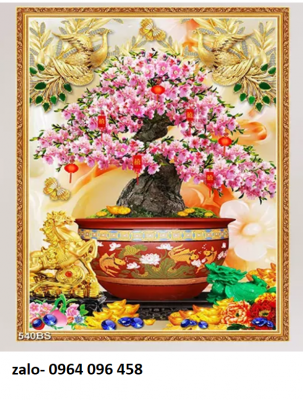 Tranh gạch cây hoa đào 3d - 899CP