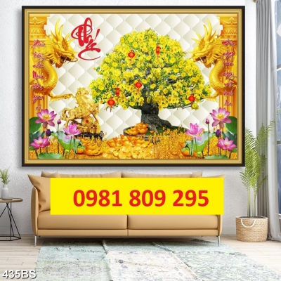 Gạch 3d trang trí hoa mai