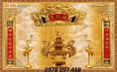 Tranh phòng thờ - gạch tranh 3D