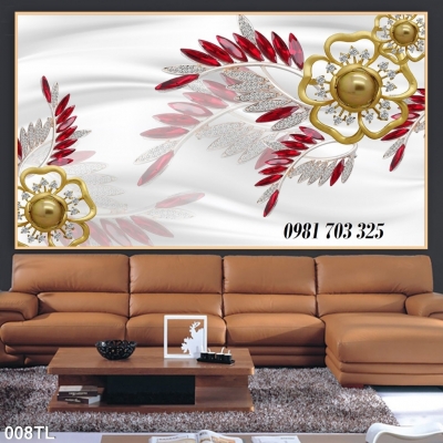 Tranh gạch hoa trang trí