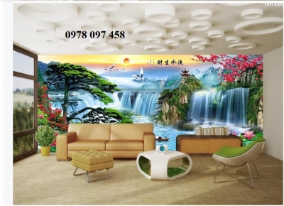 Tranh phong cảnh - tranh gạch 3D
