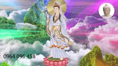 Tranh gạch 3d phật quan âm - BVC44