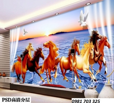 Tranh gạch bát mã