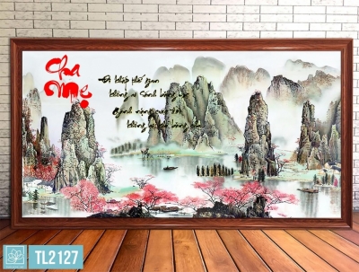 Tranh cha mẹ- gạch tranh 3D