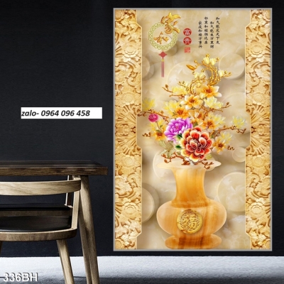 Tranh gạch 3d bình hoa - SFC5