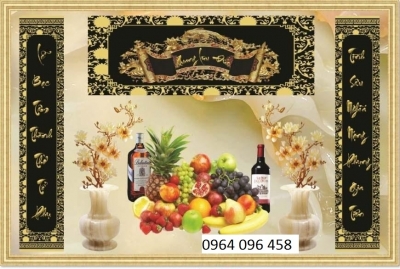 Tranh gạch 3d ốp tường phòng thờ - 6554CV