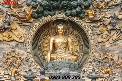 tranh phật 3d - gạch tranh ốp tường