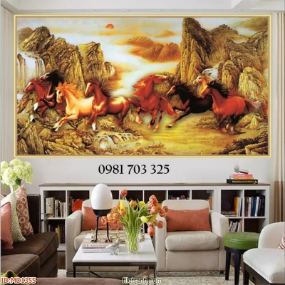 Gạch men 3D tranh mã đáo thành công