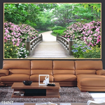 Tranh 3D- Tranh gạch phòng khách