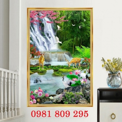 Gạch 3d thiên nhiên khổ đứng