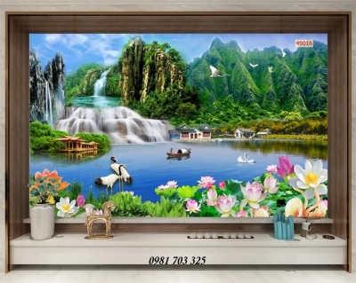 Tranh gạch phong cảnh ốp tường