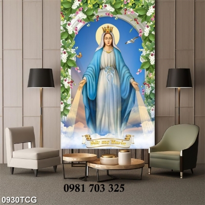 Tranh gạch đức me Maria