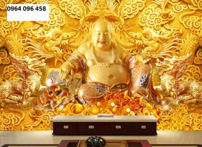tranh phật phòng thờ - tranh gạch 3d phòng thờ - DNV31