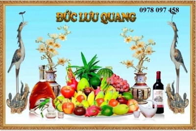 Tranh 3D - tranh phòng thờ
