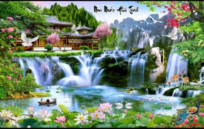 Tranh gạch- Tranh phong thuỷ