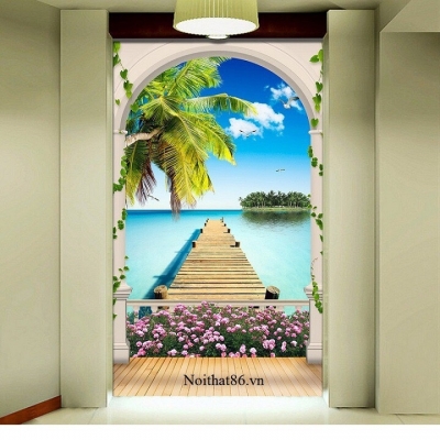 Tranh gạch 3D - tranh khổ dọc