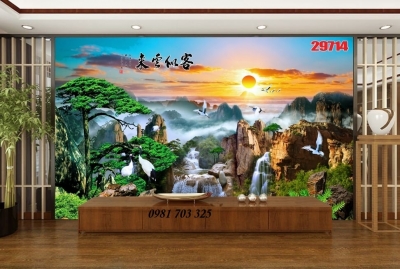 Tranh 3D- tranh gạch ốp tường