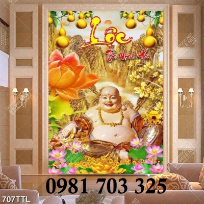 Gạch tranh 3d đẹp kim tiền trang trí