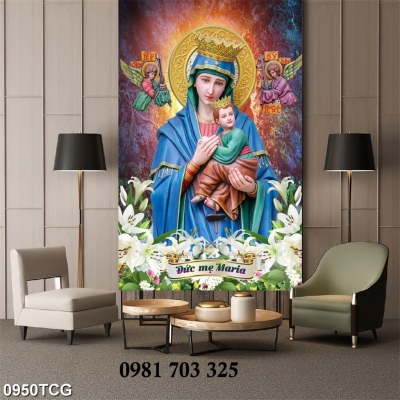 Tranh gạch công giáo trang trí tường