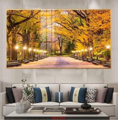 Gạch men 3D ốp tường phòng khách