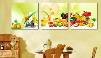 Gạch tranh dán tường phòng ăn