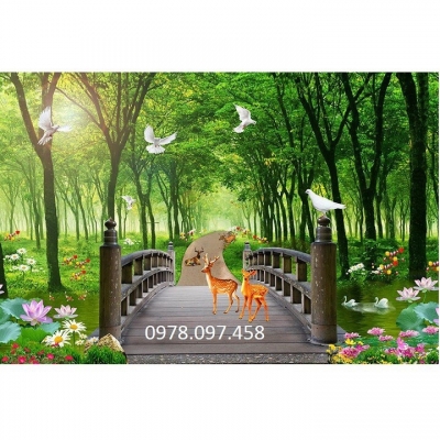 tranh phong cảnh - tranh gạch