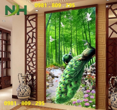 Gạch chim công 3d sứ ngọc