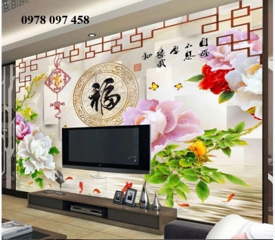 Tranh gạch - tranh đẹp phòng khách