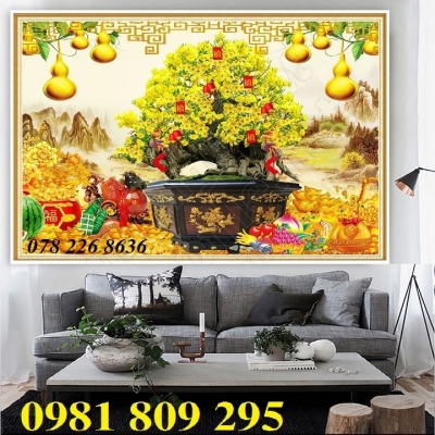 Gạch 3d trang trí hoa mai