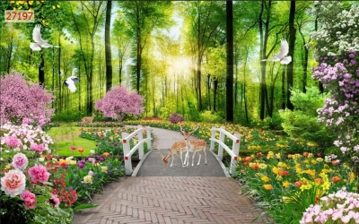 Tranh gạch 3d phong thủy hút tài lộc - 87SP