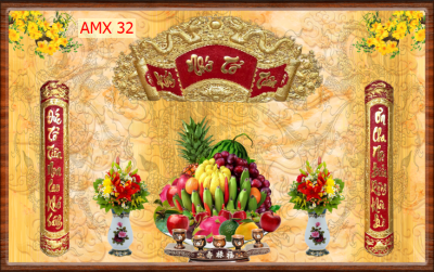 Tranh phòng thờ - gạch tranh 3D