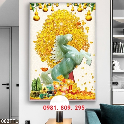 Gạch in tranh phòng khách 3d đẹp