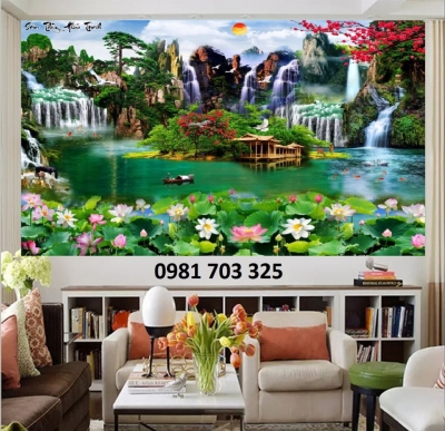 Tranh gạch trang trí- tranh phong cảnh