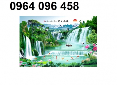Tranh gạch 3d ốp tường phong cảnh đồng quê - KSXX433