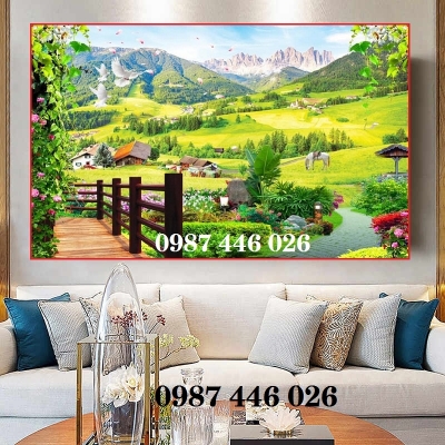 Tranh ốp tường vườn hoa HP8722