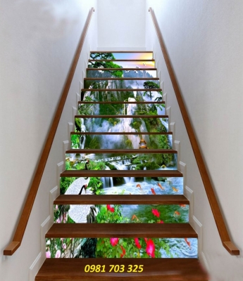 Tranh 3D cầu thang