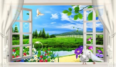 Gạch tranh 3D ốp tường