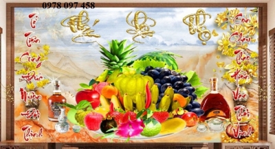 Tranh phòng thờ - tranh gạch 3D
