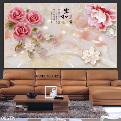 Gạch sứ ngọc 3D đẹp trang trí