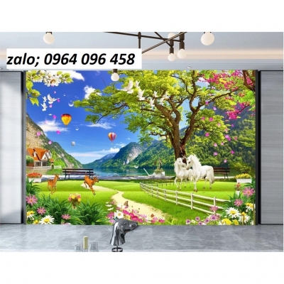 Tranh gạch men 3d phong cảnh thiên nhiên - SXB43