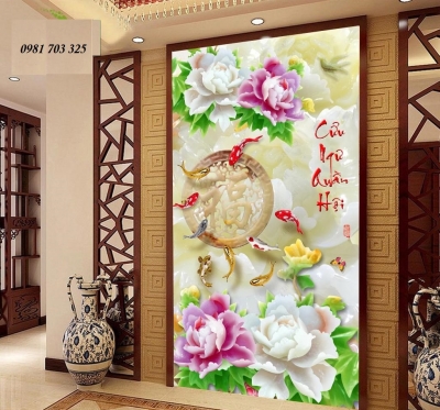 Gạch tranh 3D ốp tường