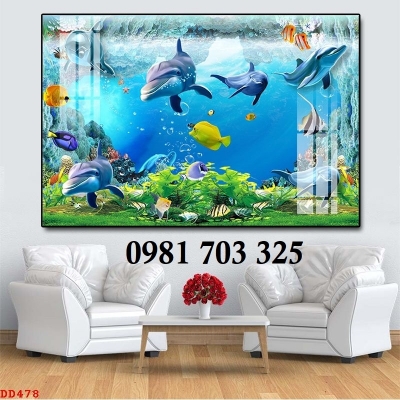 Tranh gạch men 3D phong cảnh biển