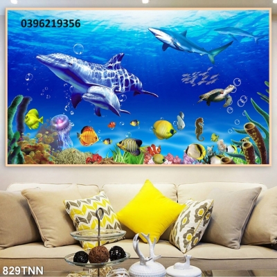 Tranh gạch 3D phong cảnh thiên nhiên đẹp